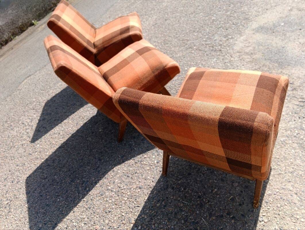 3 vintage 1960s armchairs