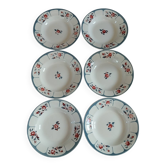 Digoin Sarreguemines Ninette model soup plates