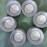 Set of 6 EIT English porcelain bowls and 6 plates