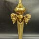 Large lamp with ram's heads in Louis XVI style - gilded bronze