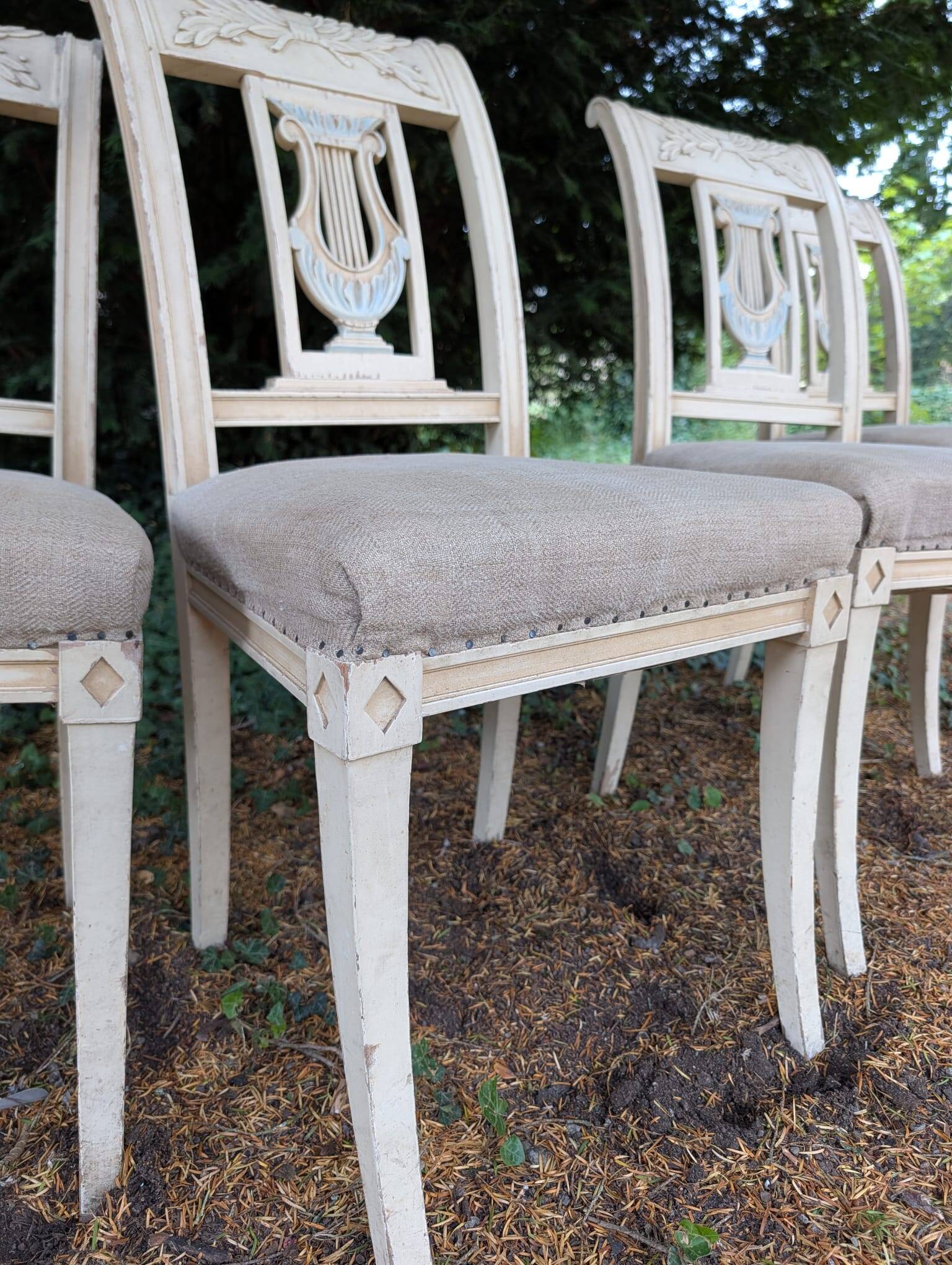 Lot 4 chaises directoire