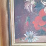 Table bouquet of poppies, cornflowers and daisies