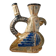 Vase sculpture zoomorphe "oiseau incas n°3225" en grès, 1950