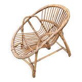 Vintage rattan armchair, 1960