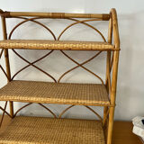 Vintage rattan shelf