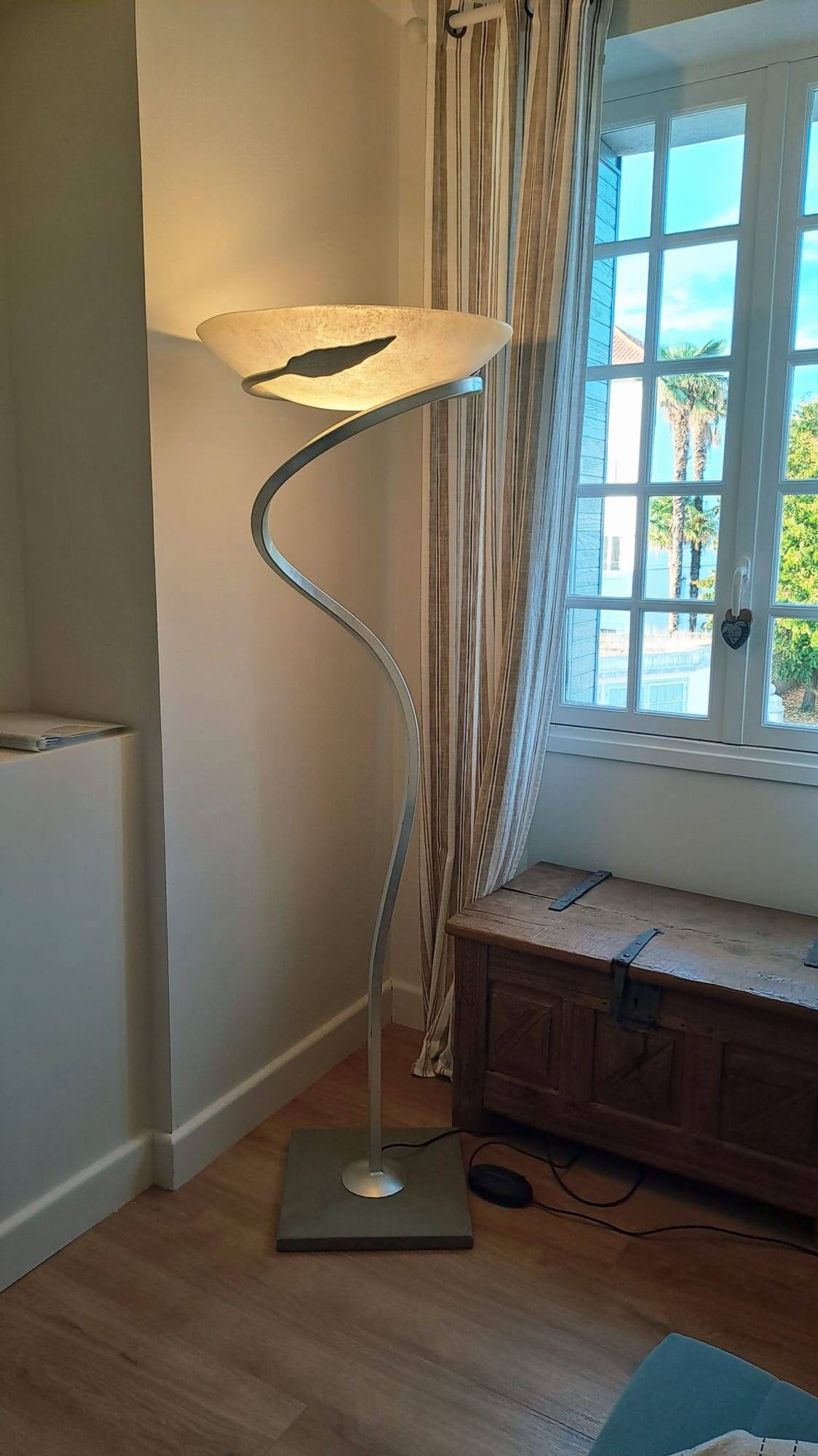 Lampadaire Alfea d'Enzo Ciampanili en verre Murano