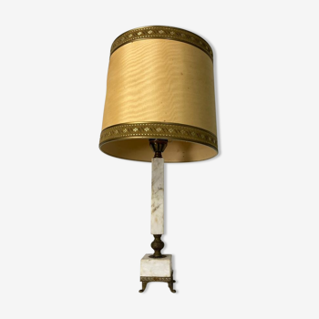 Lampe de table vintage avec base en marbre