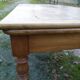 Cherry farm table, turned legs, 2 extensions