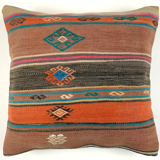 Vintage Turkish kilim cushion cover 55x55cm