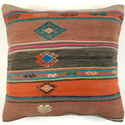Vintage Turkish kilim cushion cover 55x55cm