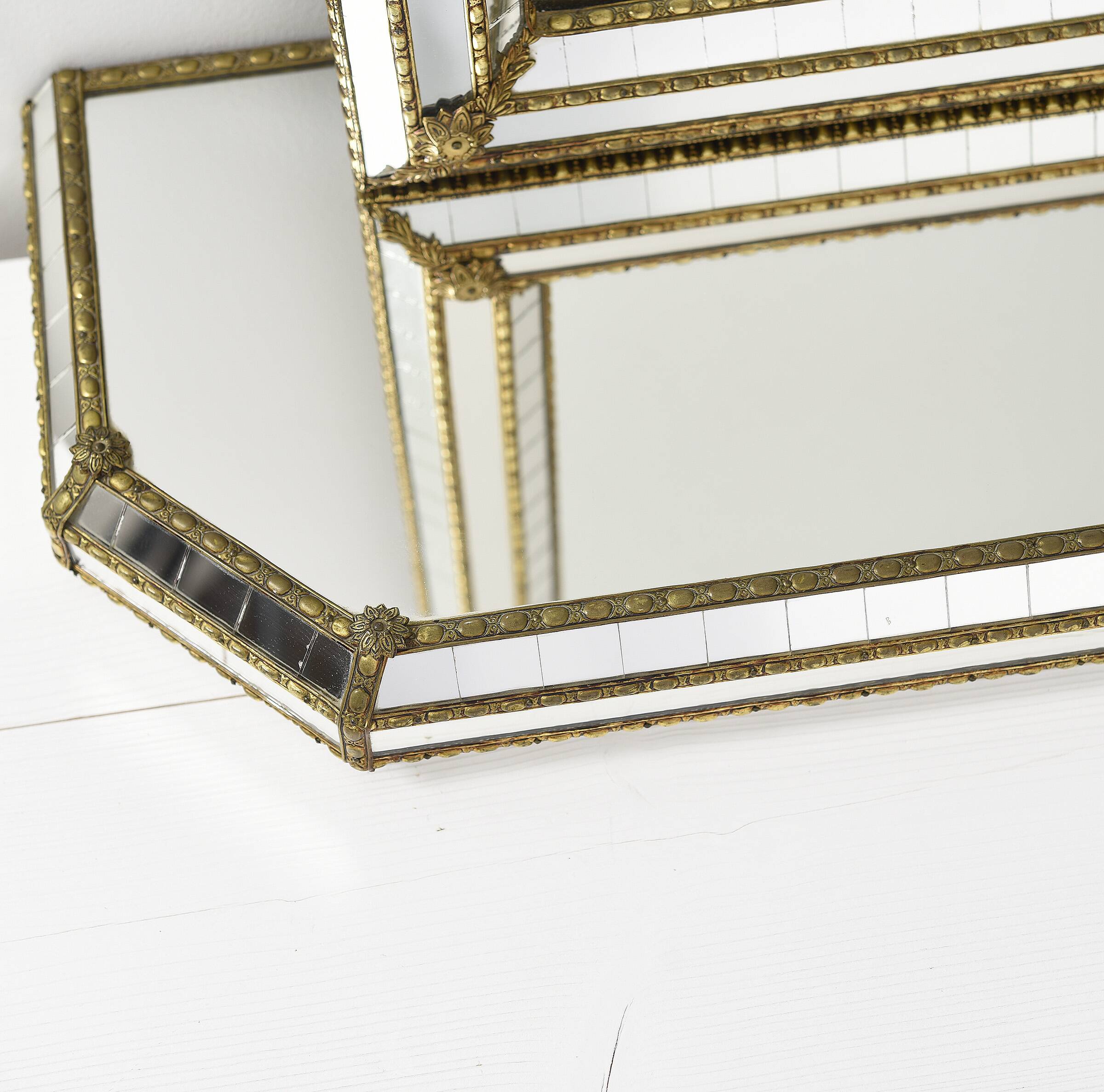 Large Authentic Vintage Venetian Mirror – Hollywood Regency Style