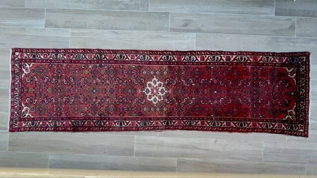 Tapis de couloir oriental époque Art déco