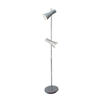 Lampadaire 70's, Italie, chrome et aluminium