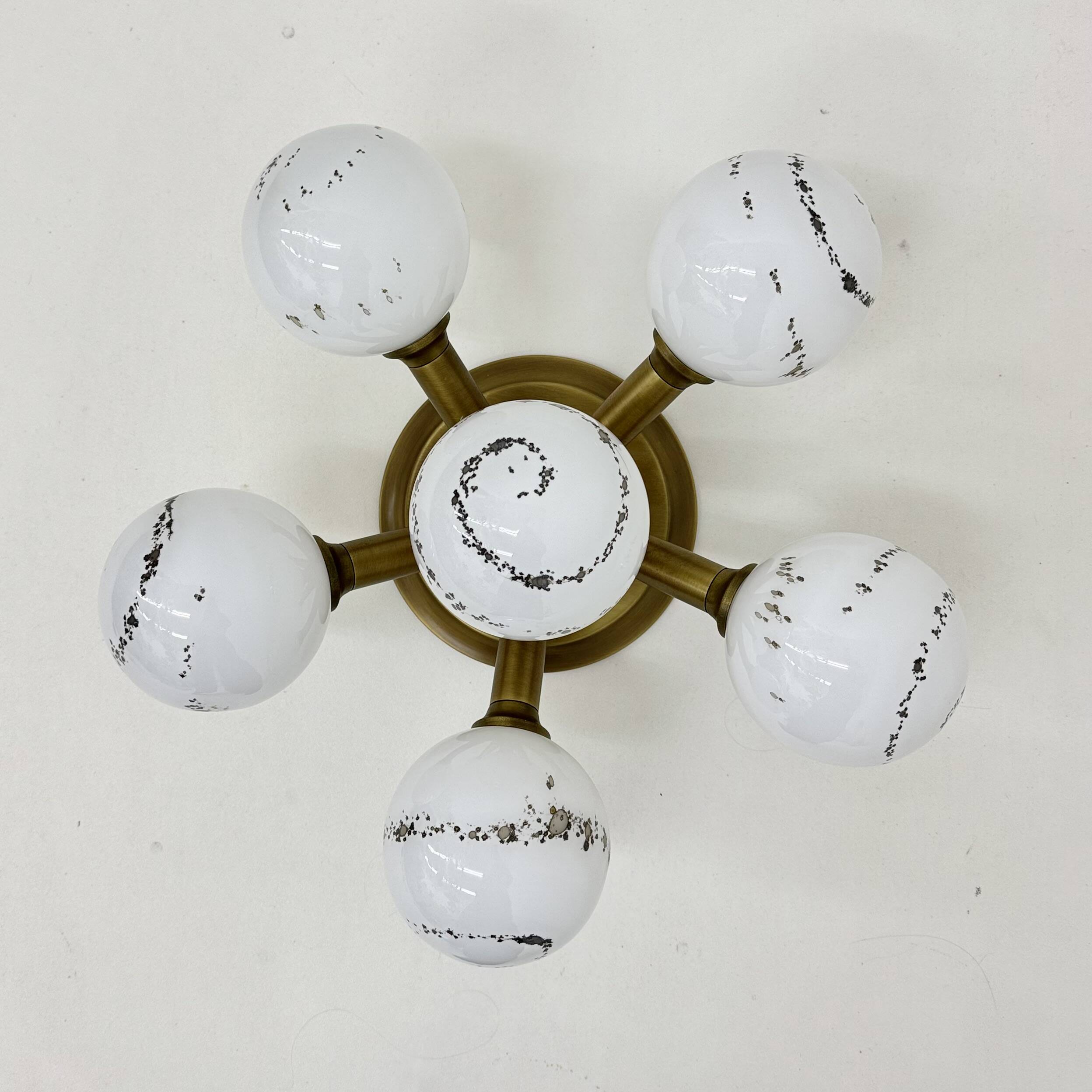 Hillebrand Sputnik Ceiling lamp flush mount , 1970s