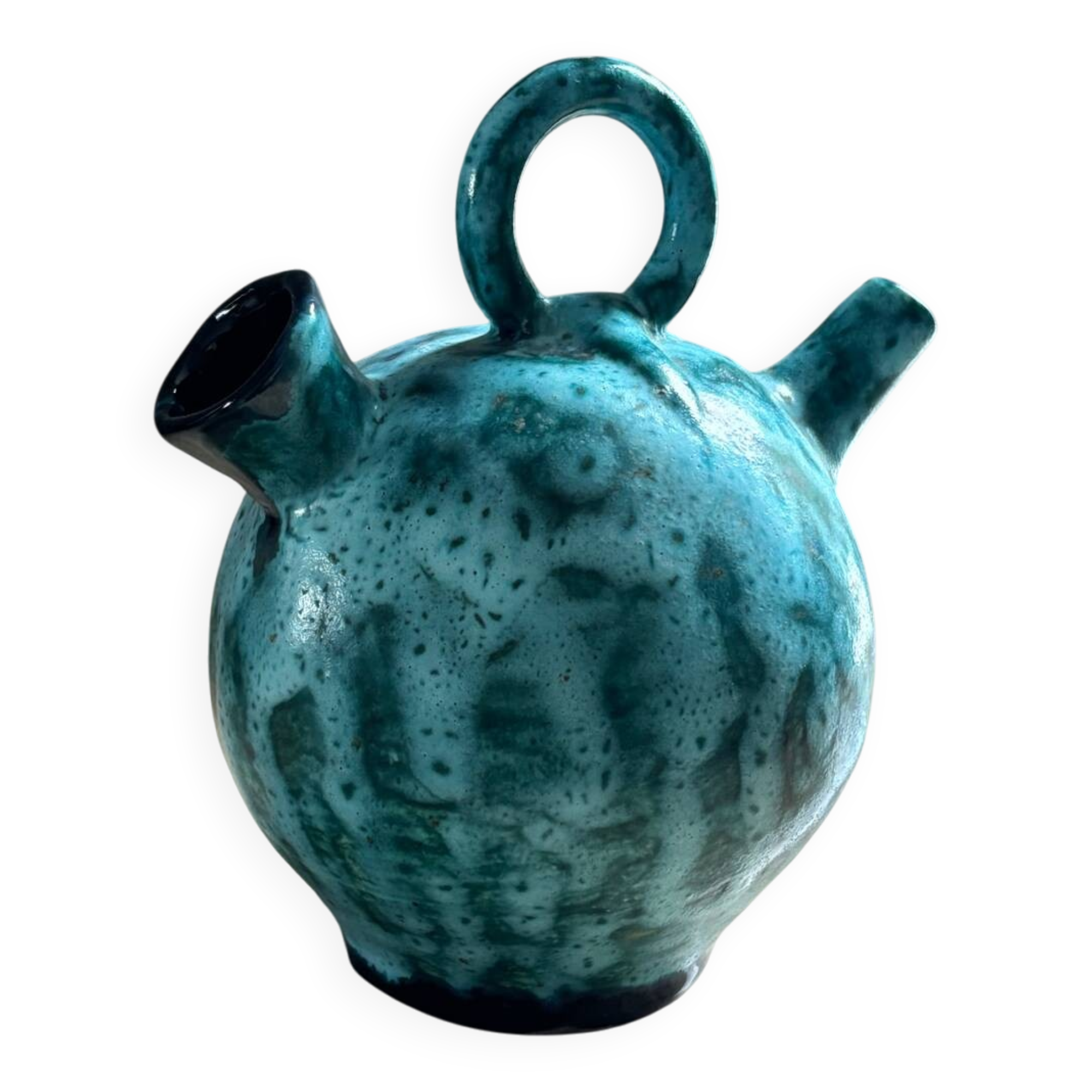 Pichet boule, gargoulette en céramique