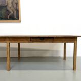 XXL table with 6 legs in solid pine and rubberwood