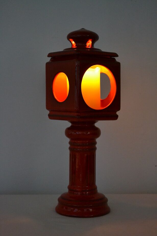 Vintage ceramic candlestick from the 70s