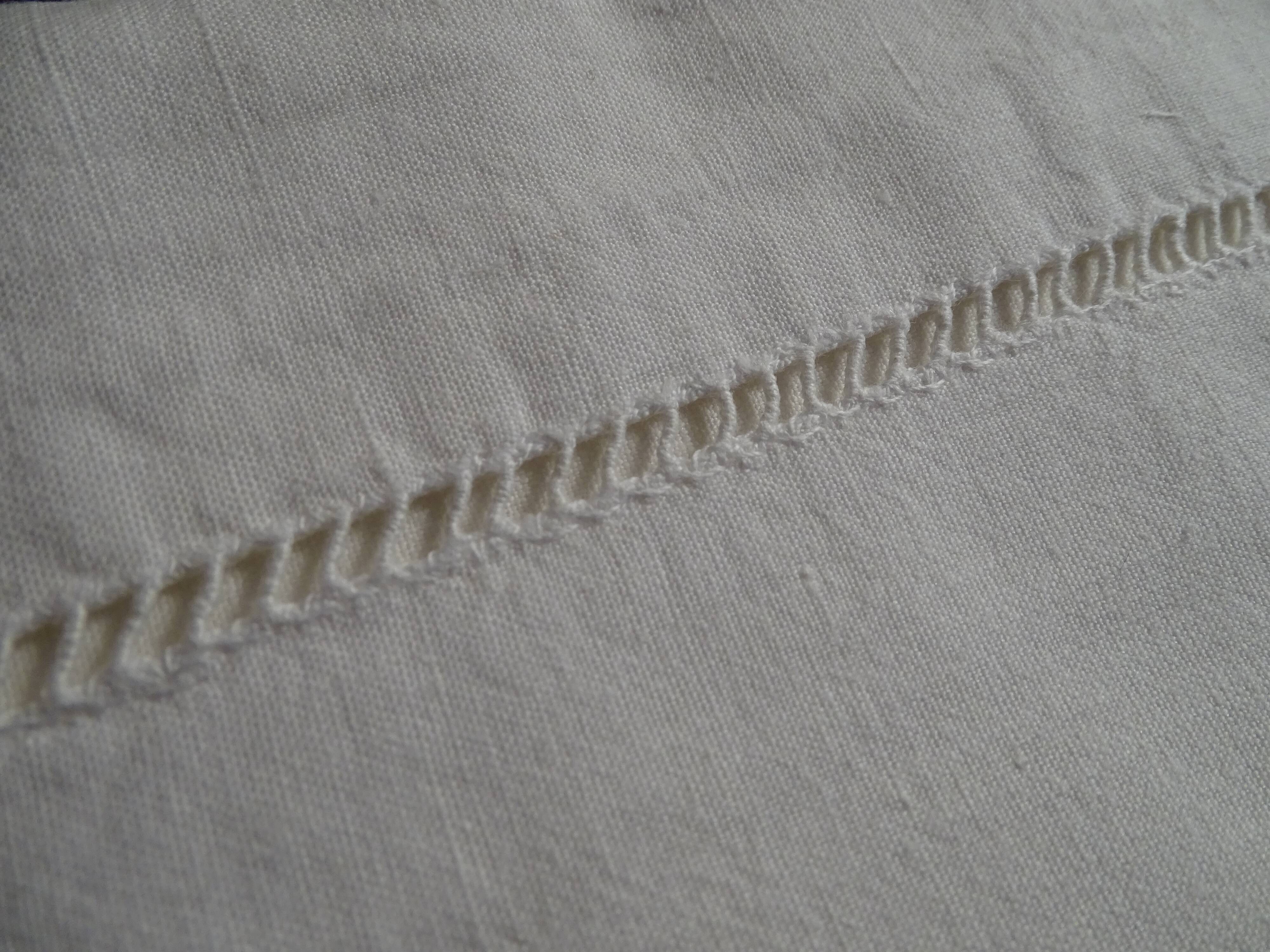 2 old openwork mestizo cotton pillowcases