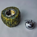 Briquet en albâtre vert par Romano Bianchi, Italie, 1970