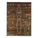 Hand-Knotted Tribal Unique 145 cm x 200 cm Brown Wool Carpet