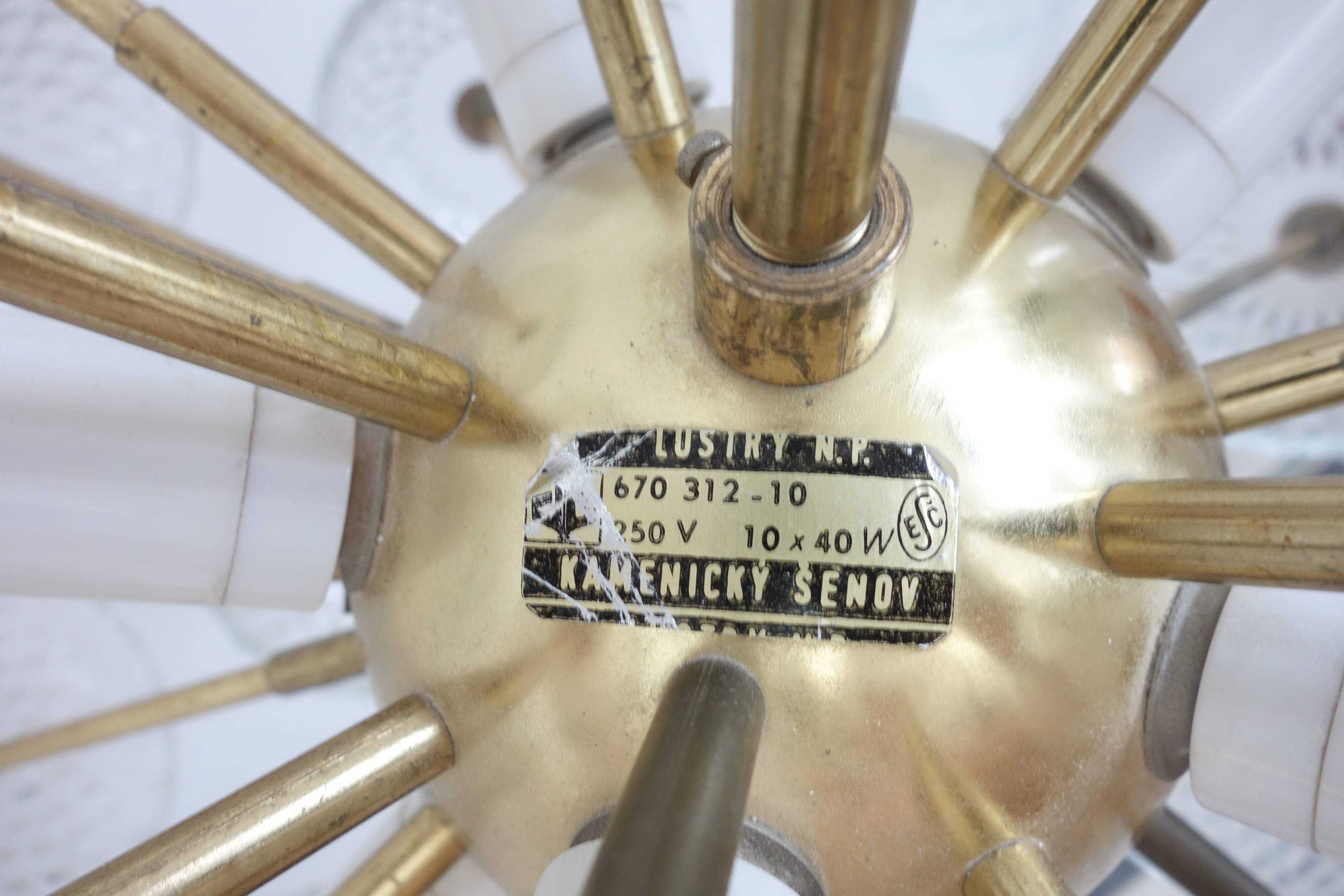 Sputnik lamp by Kamenicky Senov Czech 1970s