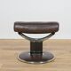 Ergonomic Lounge Chair with Ottoman Model from Ekornes Stressless, 2000s, Set of 2