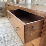 XXL golden oak craft furniture from the 50s