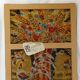 Wall tapestry "the rooster under the bouquet of wheat" signed Rey, circa 1970