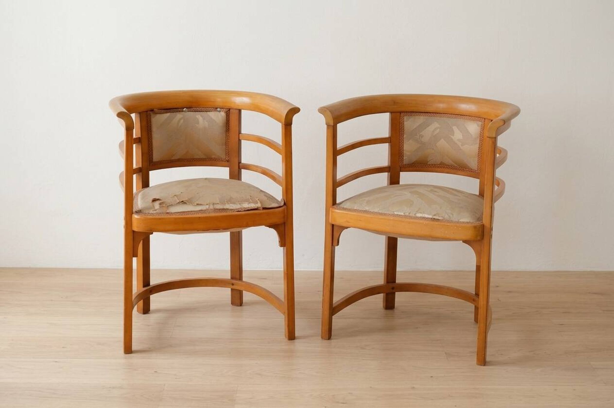 Bentwood armchairs Josef Hoffmann style wood 1920s Europe