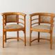 Bentwood armchairs Josef Hoffmann style wood 1920s Europe