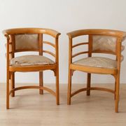 Bentwood armchairs Josef Hoffmann style wood 1920s Europe