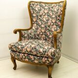 Mid-Century Modern Chippendale Style Walnut Armchair, 1960s