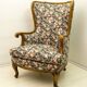 Mid-Century Modern Chippendale Style Walnut Armchair, 1960s