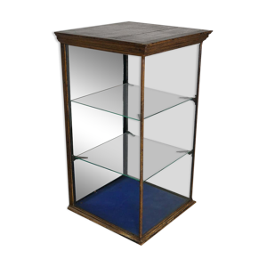 vitrine en acajou peint