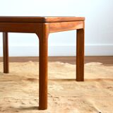 Scandinavian teak and glass coffee table 1970s