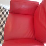Poltrona Frau Chancellor President red office chair with wheels
