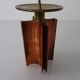 Vintage German Brutalist Candleholder in Copper and Brass, 1960s