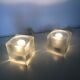 Pair lamps ice cubes Peill - Putzler - 1970