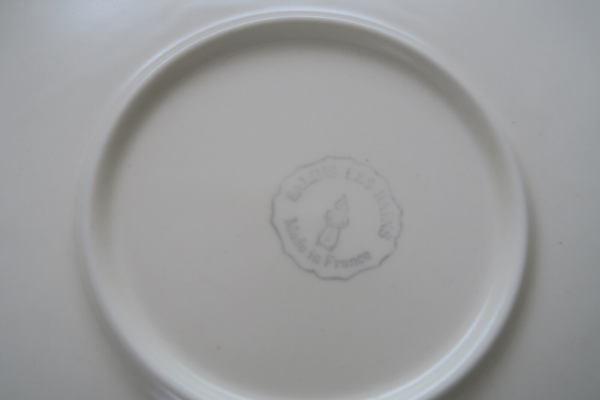6 Plates Salins Studio Vintage 1980 style Memphis broken lines design Pierre Cazenove