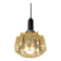Small mid-century crystal glass pendant lamp