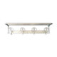 Aluminum wall rack, Italy 40s