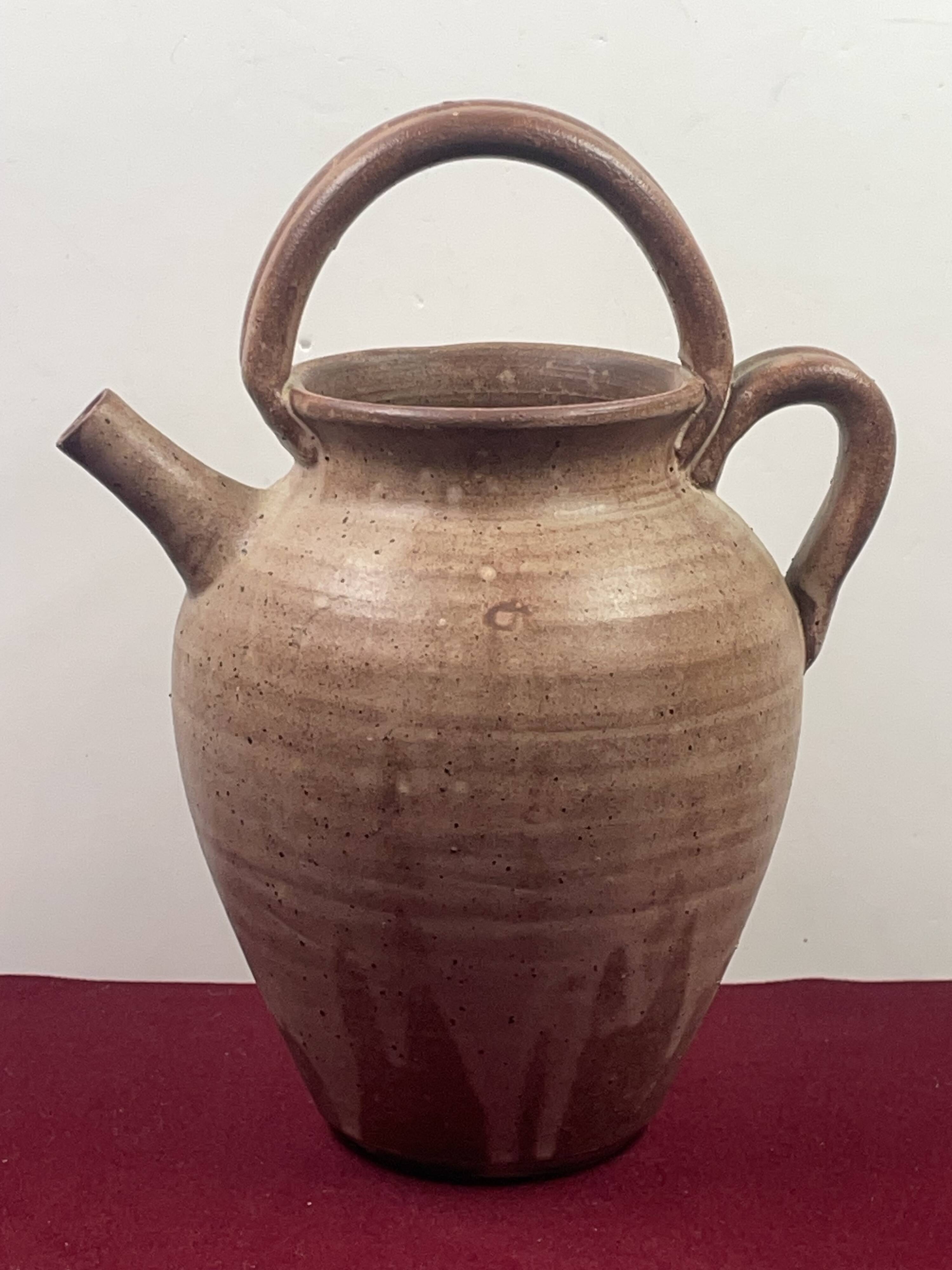Contemporary ceramic gargoulette Vallauris signed HC Saint Paul de Vence