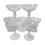 Old champagne glasses