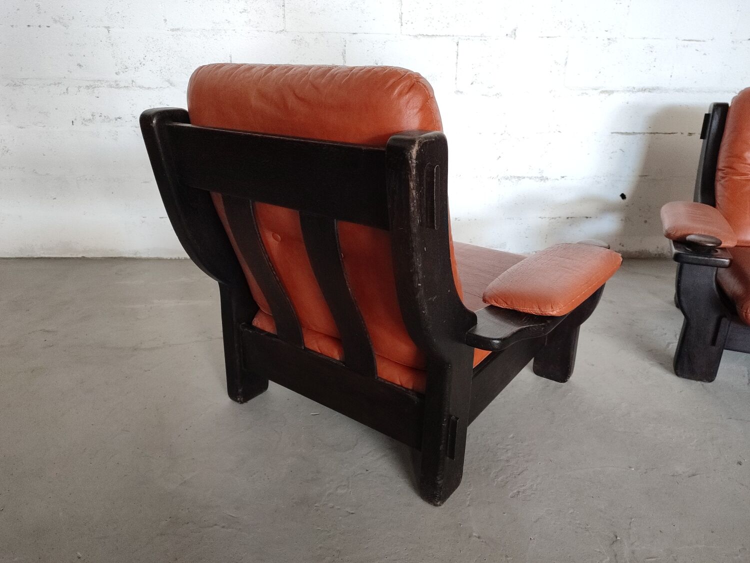 Paire de fauteuils brutalistes brésiliens