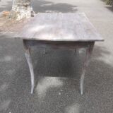 Table de style Louis XV cérusée