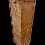 1920s fir curtain file cabinet