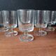 6 cavalier glasses 11 cl Luminarc model "Sweden" transparent vintage France