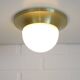 Ceiling Lights Set of 3 Mushroom Lamp Vintage Brass Sconces Space Age Style