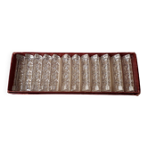 12 porte-couteaux en cristal
