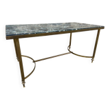Table basse 1960 marbre style Louis XVI